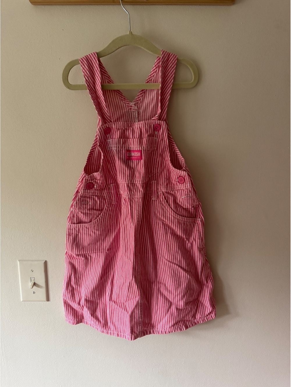 Vintage Oshkosh Pink Stripe Dress 5T